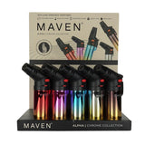 Maven Alpha Chrome Collection Torch Lighter 15ct