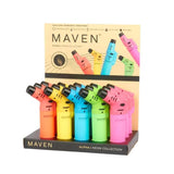 Maven Alpha Neon Collection Torch Lighter 15ct